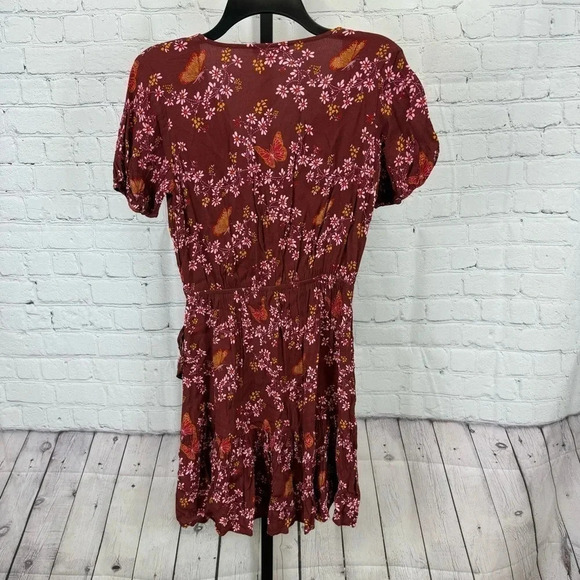 Madewell Ruffle-Wrap Dress in Windowbox Floral Size 2 - Picture 5 of 9